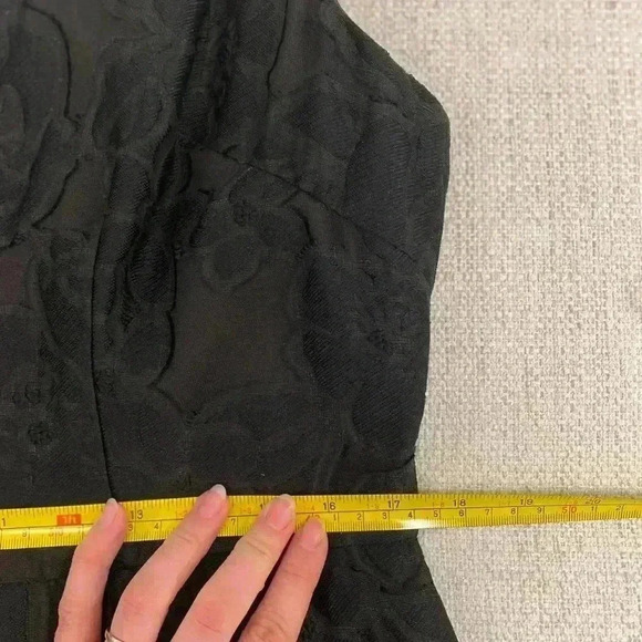 NWT Kate Spade Vintage Silk Collared Black and White Dress Size 14 - Picture 10 of 11